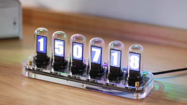 Amazon.com: GUAZI STORE Tube Clock,Imitation Nixie Tube